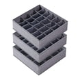 thumbnail image 2 of 3 cajas organizadoras de armario con 24 compartimentos para artículos del hogar Gris, 2 of 9