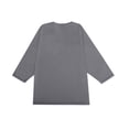 thumbnail image 5 of Gaukiv Men's Three Quarter Sleeve Shirts Raglan Crew Neck Tees Solid Color Baseball Shirts Gray M, 5 of 7