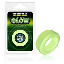Doc Johnson Rock Solid The Big O Glow in the Dark Silicone Penis Ring, Green