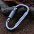 thumbnail image 6 of UDIYO 5Pcs Aluminum Alloy Carabiner D-Ring Keychain Clip Hook Outdoor Camping Lock, 6 of 7