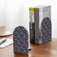 thumbnail image 5 of Lsque Boho Style Sunflowers Design Printed Wood Bookends,Non-Skid Bookend for Shelves,Heavy Duty Support Bookends,Non-Slip Foam Pads for Office, Home, and Library,1 Pair, 5 of 8
