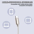 thumbnail image 6 of GJX USB C Wired Headphones Open Ear, Ear Hook Earbuds with Mic, ENC Noise Cancelling Type C Earphones, 14.2mm Stereo Sound, Skin Tone, 6 of 7