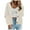 Beige, variant on Lovskoo Cardigan Sweaters for Women Open Front Fall Trendy Rounk Neck Long Sleeve Button Blouse Oversized Winter Outerwear Tops Blue
