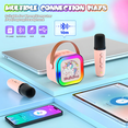 thumbnail image 2 of 2 micrófonos Niña unicornio Bluetooth Juguete Karaoke Infantil Xtellar Color Rosa, 2 of 4