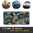 thumbnail image 5 of Cute Zebra in The Jungle License Plate Frame, Decorative Novelty License Plate Rust-Proof Stainless Steel, Unique Car Tags 12X6IN, 5 of 7