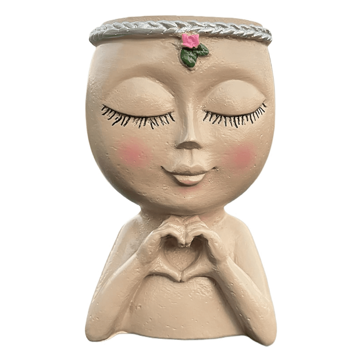 1PCS Face Planter Resin Cute Planter Decorative Unique Plant Pots Succulent Flower Face Planter Pots Face Planter