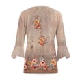 thumbnail image 4 of QUINDOS Womens Cardigan Sweaters with Pockets,Fashion Woman 3/4Sleeve T-Shirt Open Front Cardigan Outerwear Printing Blouse Coat Tops, 4 of 5