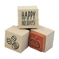 thumbnail image 2 of Recollections 1" x 1" All Holiday Jar of Wood Stamps - Woods Stamps for Stationary, Projects, Arts & Crafts - Bulk 6 Pack (108 Total Stamps), 2 of 5