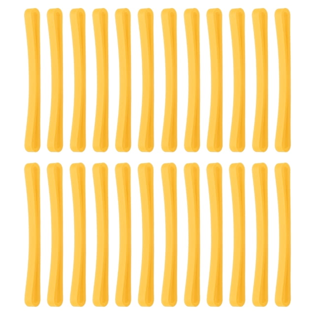 Unique Bargains Élastiques 3.1 x 5 Pieds, 24 Pcs, Jaune