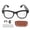 Matte Black (Brown Charging Case), variant on AI Smart Glasses with Camera 8MP WiFi Bluetooth 5.3 Water Proof Glasses for Music Calls Travel Business Brown