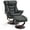 Dark Grey, variant on MCombo Swivel Recliner with Ottoman, Reclining Chair with Adjustable Back, Faux Leather Upholstered Lounge Chair for Living Room Bedroom Office 4651(Dark Grey)