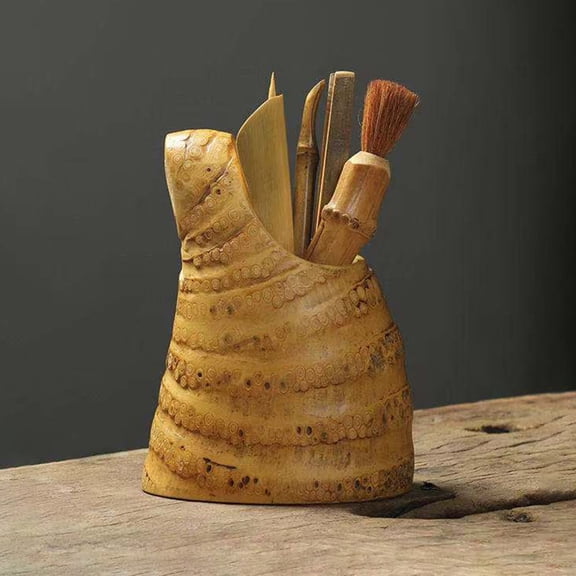 HEMOTON Pot Bamboo Tea Set Joy and Enjoyment Tea Set Relaxing Tea Set 16x12cm