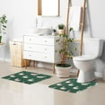 thumbnail image 5 of U-Shaped Toilet Mat Plush Bathroom Rug Mat Non Slip Bathroom Mats White Goose Carrying Christmas Gift, 5 of 5
