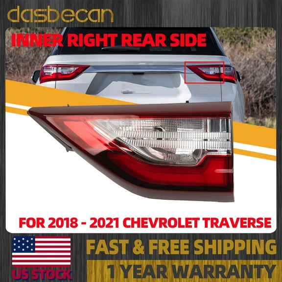 Dasbecan Rear Right Inner Tail Light Signal Lamp For Chevrolet Traverse 2018-2021 #85164975 84237385 84835393 84756829