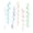 Mix Color, variant on Dserhfy 6 Pcs Colorful Ceiling Swirl Foil Decorations Plastic Hanging Spiral Streamers for Wedding Birthday Graduation New Year Party Decoration