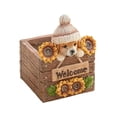 thumbnail image 2 of Maceta Decorativa Perro de Resina Maceta Animal Ornamental Contenedor de Plantas Decorativo con Figura de Bienvenida Función para Decoración Adecuada, 2 of 9