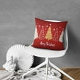 thumbnail image 5 of Red Christmas Tree Snowflake Throw Pillows Cover Beautiful Square Cushion Covers 2 Pack Fashion Pillow Cover for Indoor Home Bedroom, 5 of 7