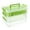 Green, variant on 3-Tiers Stack Carry Storage Box With Divided Tray, Transparent Stackable Storage Bin With Handle Lid Latching Storage Container for School & Office Supplies (Green)