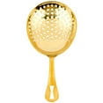 thumbnail image 2 of Mercer Culinary M37028GD Barfly 6.5 Gold Plated Julep Strainer", 2 of 3