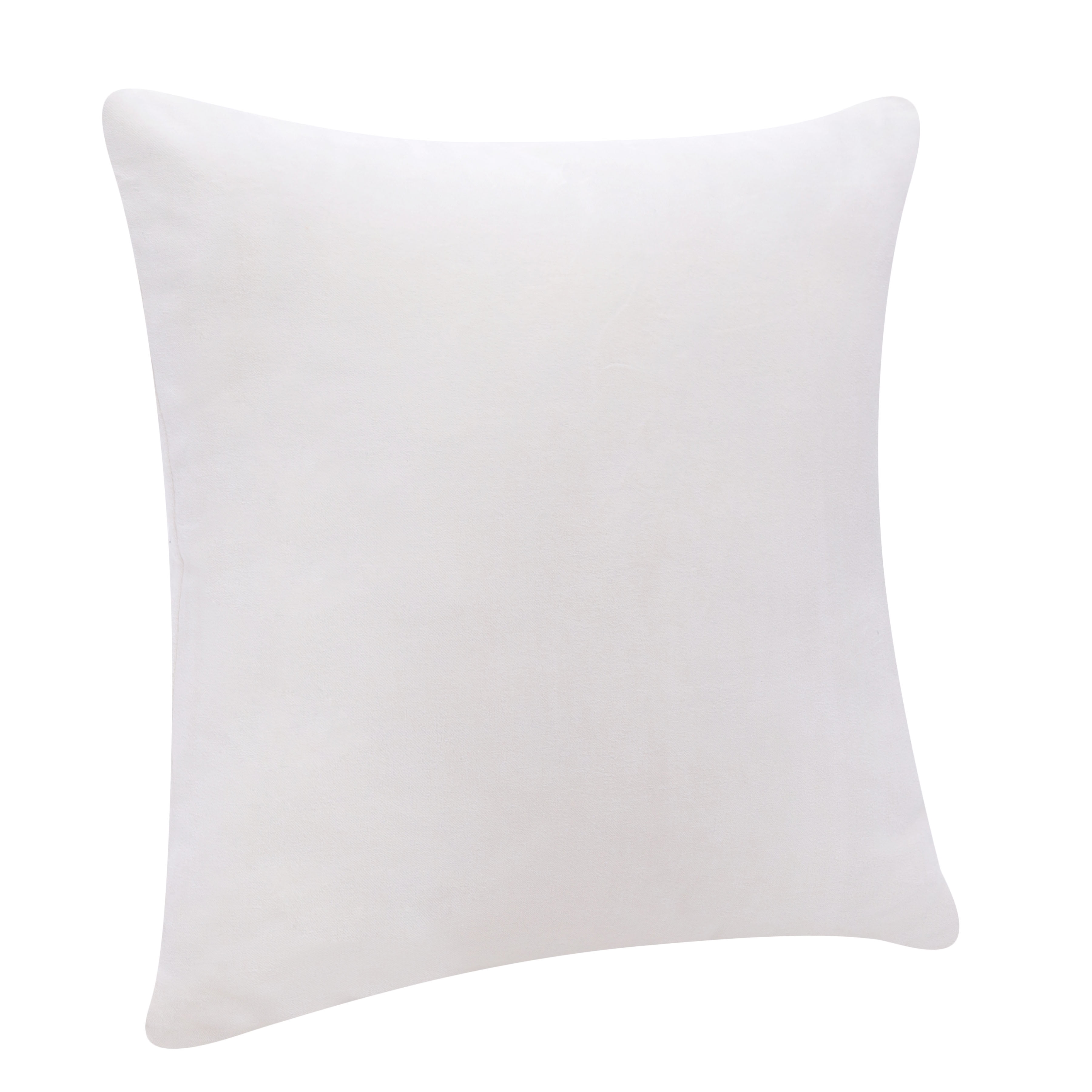 Harlow Hill Stacy Garcia Ivory Solid 20" x 20" Cotton Adult Decorative Feather Filled Pillow