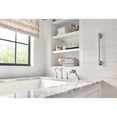 thumbnail image 3 of Moen Brushed Nickel Bathroom Safety 18-Inch Stainless Steel Traditional Bathroom Grab Bar, 3 of 6