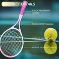 thumbnail image 4 of lacooooppia Tennis Ball Self Practice Training Lightweight Tool Tennis Racket Tennis er Set for Park Backyard Pink, 4 of 7