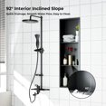 thumbnail image 4 of BeesClover Niche en Acier Inoxydable Prête pour Douches Rangement Salle de Bain Boîte de Douche Encastrée, Étanche Étanche Intérieur, 4 of 6