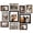 Black&Gray&Brown, variant on Picture Frame Set 10-pack  Gallery Wall Collage With 8x10 5x7 4x6 Black Frames