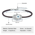 thumbnail image 3 of Urn Bracelet for Ashes, Hamsa Hand Evil Eye Cremation Jewelry Urn Bracelet for Ashes for Women Men, Keepsake Memorial Urn Bangle, 3 of 7