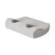 thumbnail image 4 of Cojín con orificio para la oreja Almohadillas para los oídos Cojín de espuma viscoelástica suave y cómodo Almohadilla para dormir Gris claro, 4 of 9