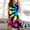 Multicolor, variant on ZKCCNUK Summer Dress For Women,Crewneck Dress Sleeveless Cute Ruffle Swing Flowy Beach Sun Mini Tank Short Dresses Wedding Guest Dresses for Beach Party