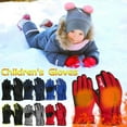 thumbnail image 1 of Xihbxyly Guantes de Invierno para Niños y Niñas, Mitones de Nieve Resistentes Al Viento, Material Ligero y Transpirable, para Esquí, Snowboard, Ciclismo, Equipo Deportivo para Exteriores, de 2 a 5 Añ, 1 of 2