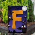 thumbnail image 3 of America Forever Monogram Halloween Bat Garden Flag 12.5 x 18 inches Letter F Double Sided Small Flags for Outside, Holiday Party Yard Outdoor Halloween Horror Nights Flag, 3 of 7