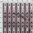 thumbnail image 2 of oneOone Viscose Jersey Fabric Stripe & Geometric Ikat Printed Craft Fabric BTY 60 Inch Wide, 2 of 5