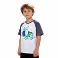 thumbnail image 4 of CONZONE Kids Toddler Boys Tee Shirts Cartoon Print Summer Crew Neck Short Sleeved Fashionable Tops Navy Size 3-4 Years, 4 of 4