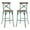 Antique Sky, variant on Home Square 2-Piece Furniture Wood Bar Stool Set in Antique Sky