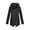 Black, variant on Women Waterproof Long Sleeves Zipper Hooded Long Light Raincoats Travel Hooded Trench Coats Black XXL