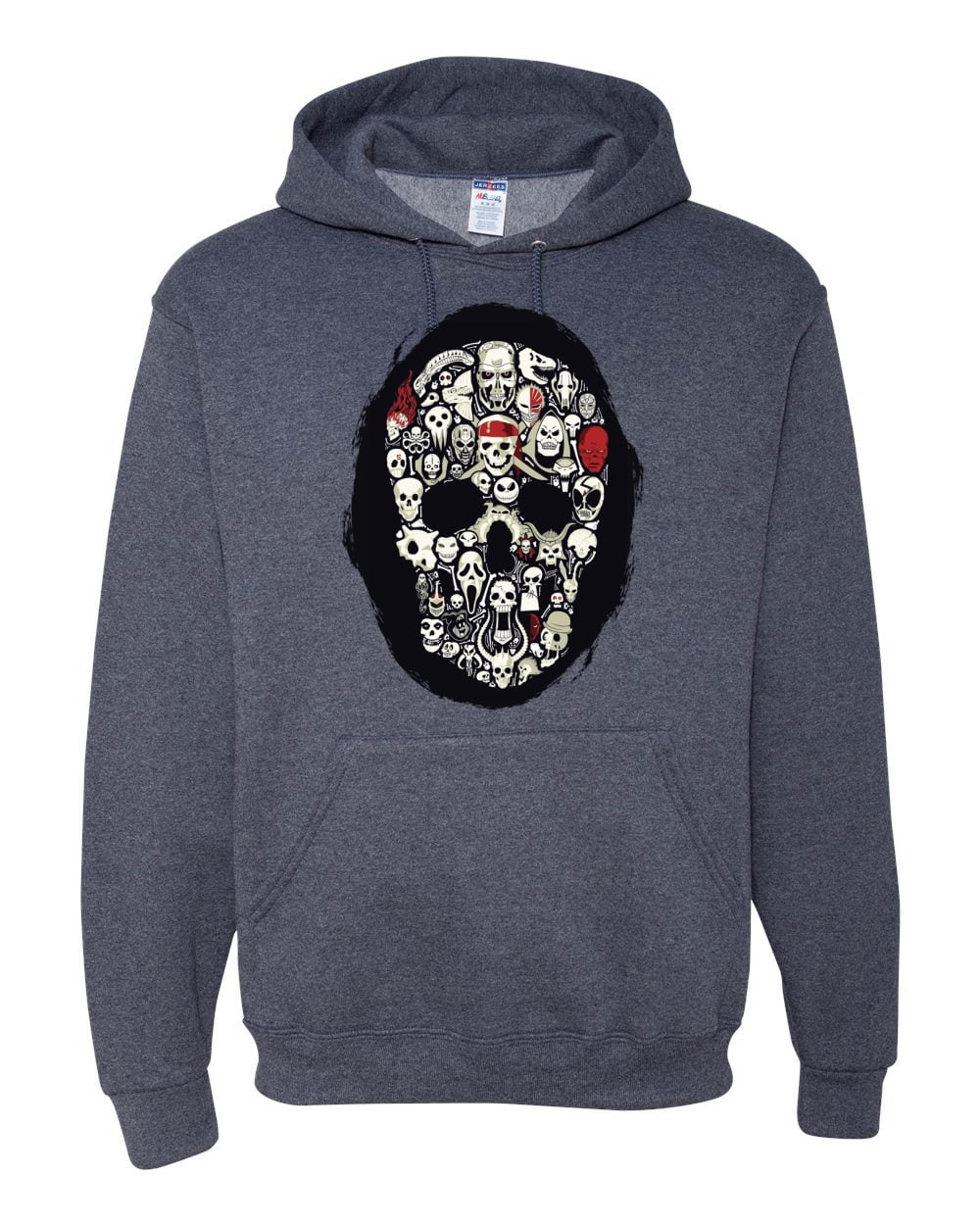 skull face hoodie