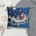 thumbnail image 2 of PHYHOO  Bundles, Merry Christmas Decorative Sled Pillow Covers, Blue, Outdoor Waterproof Pillow Inserts, 2 of 5