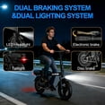 thumbnail image 5 of Electric Bike for Adults, 500W Motor, 20 MPH Max Speed Folding Ebike, 14" Electric Bicycles, Max 30 Miles Range (Pedal Assist Mode), Mini E Bikes, 5 of 9