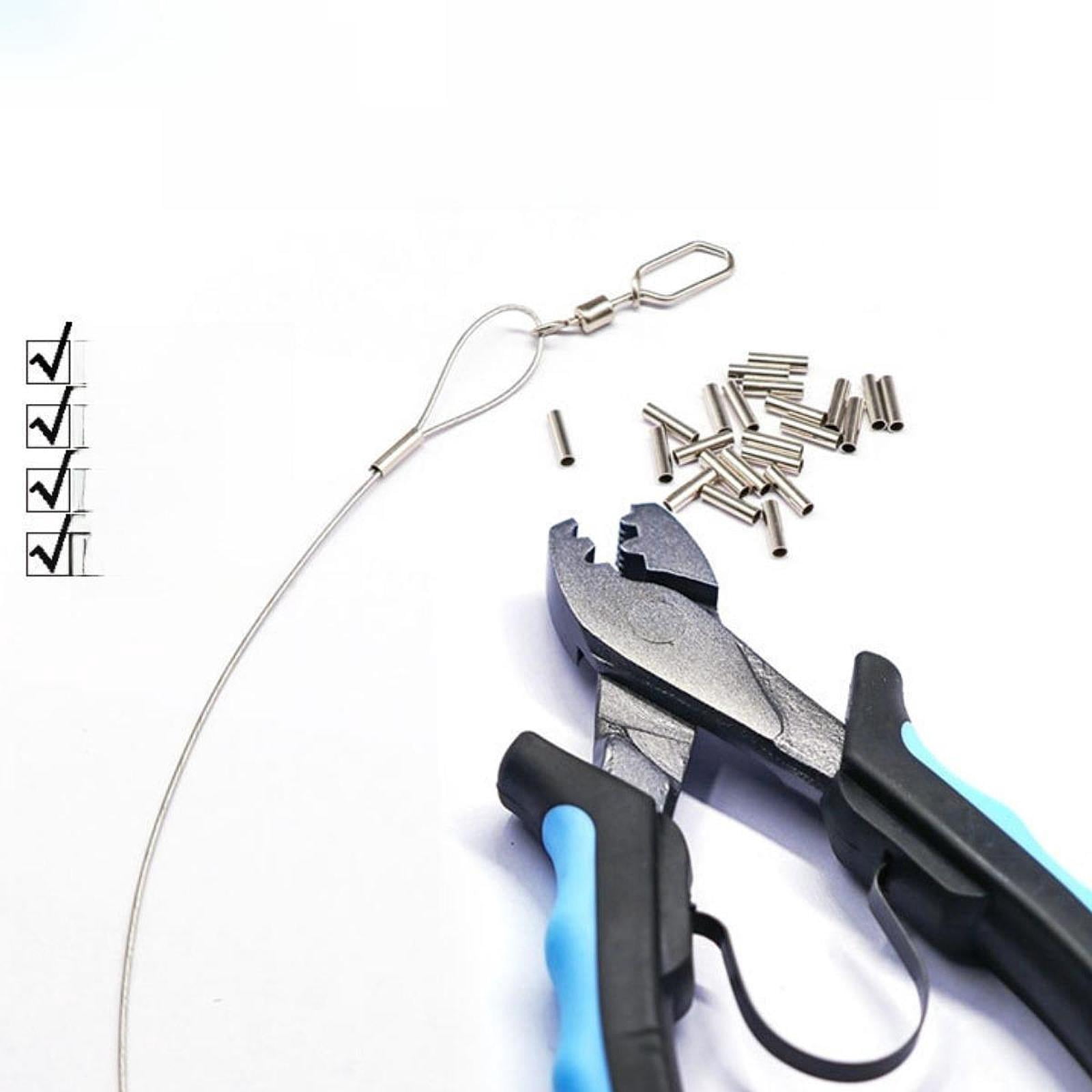 figatia Fishing Crimping Plier Fishing Plier Easy to Use Equipment Precision Spring Design Gear Tackle Wire Crimping Tool