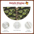 thumbnail image 3 of Defioc Light Green Excavator for Christmas Tree Skirt Snowman Xmas Tree Skirt Farmhouse Christmas Decorations Tree Mat for Holiday Party Decor-36", 3 of 6