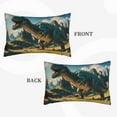 thumbnail image 2 of Susaid Cute Green Dinosaur Blue Sky Print Pillowcases Multiple Size, Pillow Cover Super Soft Envelope Closure Standard Pillow Case-16"x24", 2 of 6