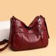 thumbnail image 2 of Bolso de madre para mujer, de piel suave, moderno, para mujer de mediana edad, de gran capacidad, de piel lavada, con múltiples capas, tipo bandolera para el hombro, 2 of 6