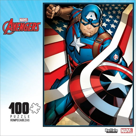 Buffalo Games 100-Piece Captain America The First Avengers Interlocking Jigsaw Puzzle