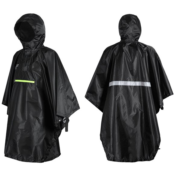 Imperméable pour Hommes et Femmes avec Réflecteur Poncho avec Bande Réfléchissante