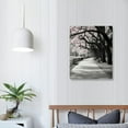 thumbnail image 4 of QZHH  Canvas Wall Art for Bedroom Peach Blossom in the Park Picture Framed Wall Decor for Living Room Bathroom Framhouse Office Kitchen Decor, 4 of 5