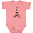 thumbnail image 3 of Inktastic Eiffel Tower in Paris with Flowers and Pink Banner Boys or Girls Baby Bodysuit, 3 of 5