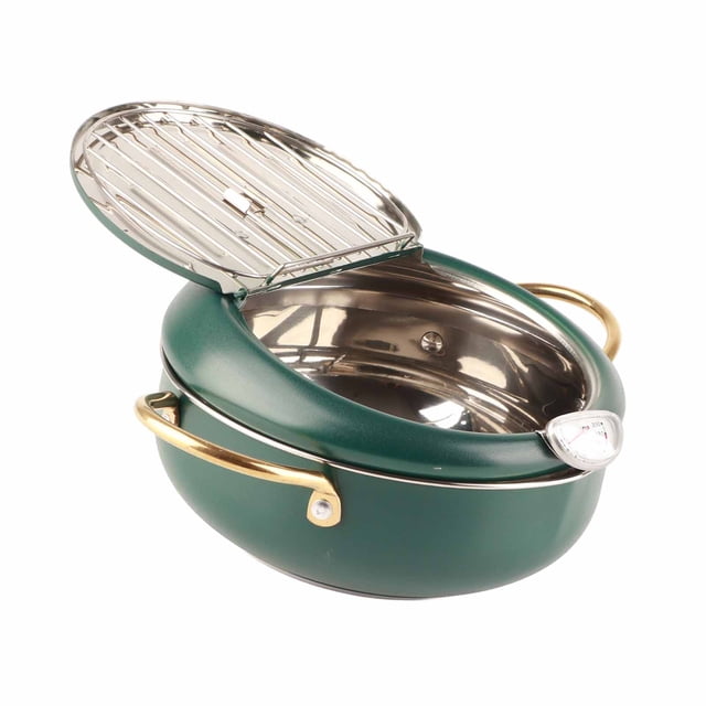 Poêle à Frire Profonde, Poignée Froide Durable, pour Cuisine Maison