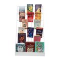 thumbnail image 5 of FixtureDisplays® 6-Tier White 18" Wide Wire Tabletop Display Rack Greeting Card Rack Book CD DVD Stand Tile Sample Literature Countertop Showcase 119352-WHT, 5 of 5